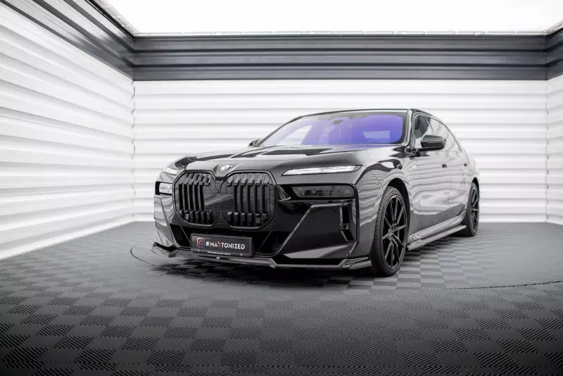 Maxton Design Frontlippe V.3 für BMW 7 M-Paket / M760e G70 Hochglanz schwarz – Ansicht 4