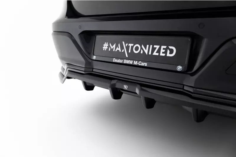 Maxton Design Heckdiffusor DTM Look für BMW 7 M-Paket G70 Hochglanz schwarz – Ansicht 2
