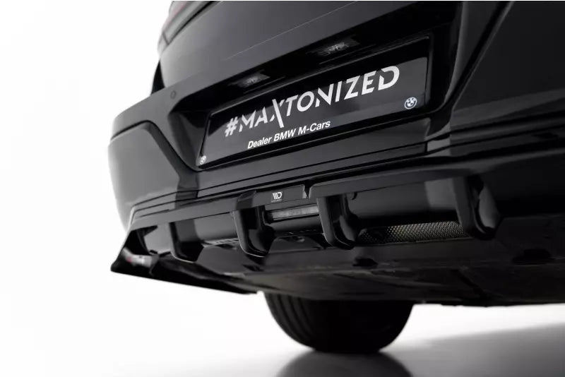 Maxton Design Heckdiffusor DTM Look für BMW 7 M-Paket G70 Hochglanz schwarz – Ansicht 3