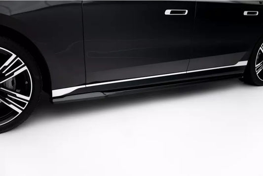 Maxton Design Seitenschweller (Paar) für BMW 7 M-Paket / M760e G70 Hochglanz schwarz – Ansicht 1