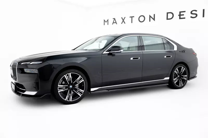 Maxton Design Seitenschweller (Paar) für BMW 7 M-Paket / M760e G70 Hochglanz schwarz – Ansicht 2