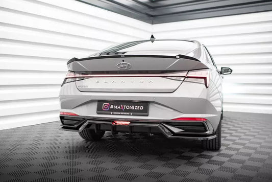 Maxton Design Heckdiffusor DTM Look für Hyundai Elantra Mk7 Hochglanz schwarz – Ansicht 1