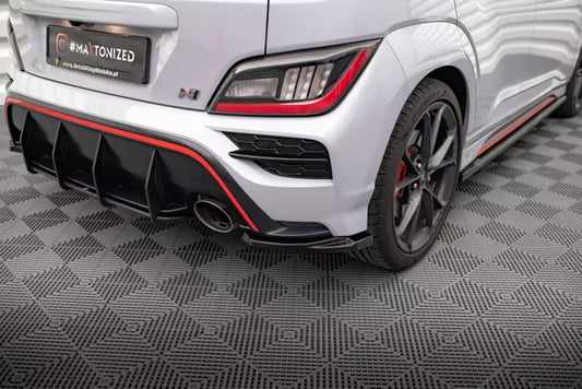 Maxton Design Diffusor Flaps für Hyundai Kona Mk1 Hochglanz schwarz – Ansicht 1