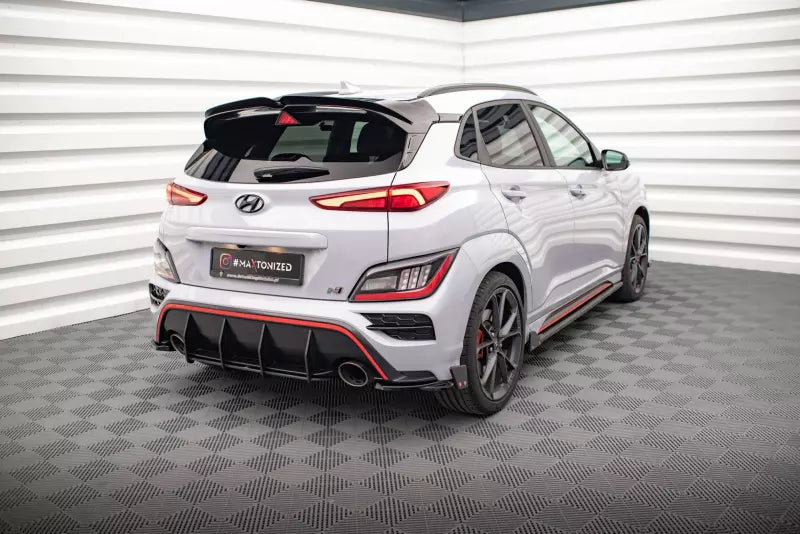 Maxton Design Diffusor Flaps V.1 mit Flaps für Hyundai Kona Mk1 Hochglanz schwarz – Ansicht 2