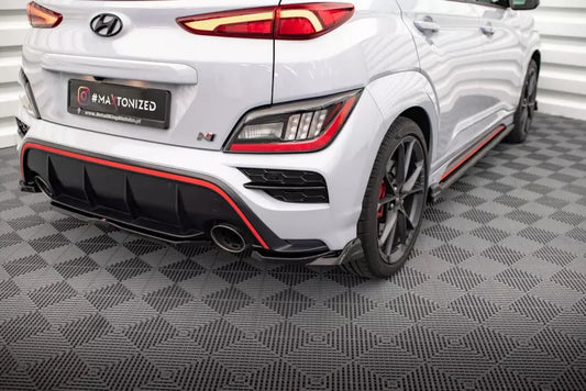 Maxton Design Diffusor Flaps V.2 für Hyundai Kona Mk1 Hochglanz schwarz – Ansicht 1