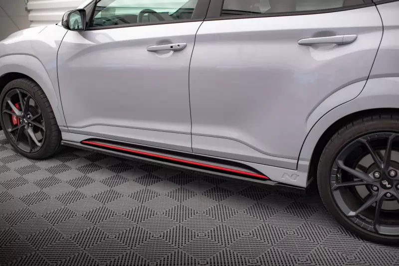 Maxton Design Seitenschweller (Paar) für Hyundai Kona N Mk1 Hochglanz schwarz – Ansicht 2