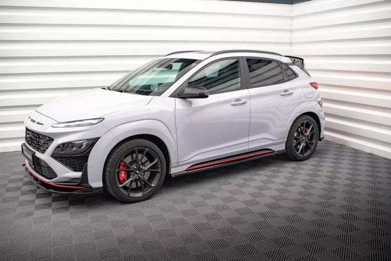Maxton Design Seitenschweller (Paar) für Hyundai Kona N Mk1 Hochglanz schwarz – Ansicht 3