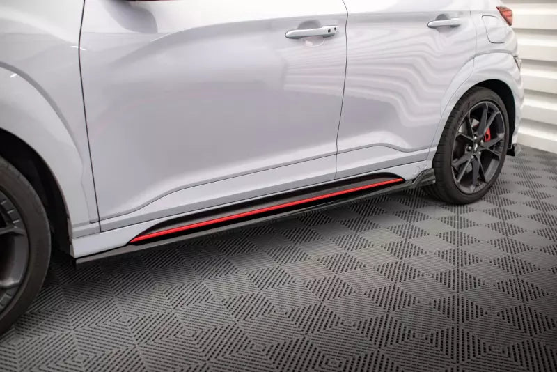 Maxton Design Seitenschweller (Paar) V.2 für Hyundai Kona N Mk1 Hochglanz schwarz – Ansicht 1
