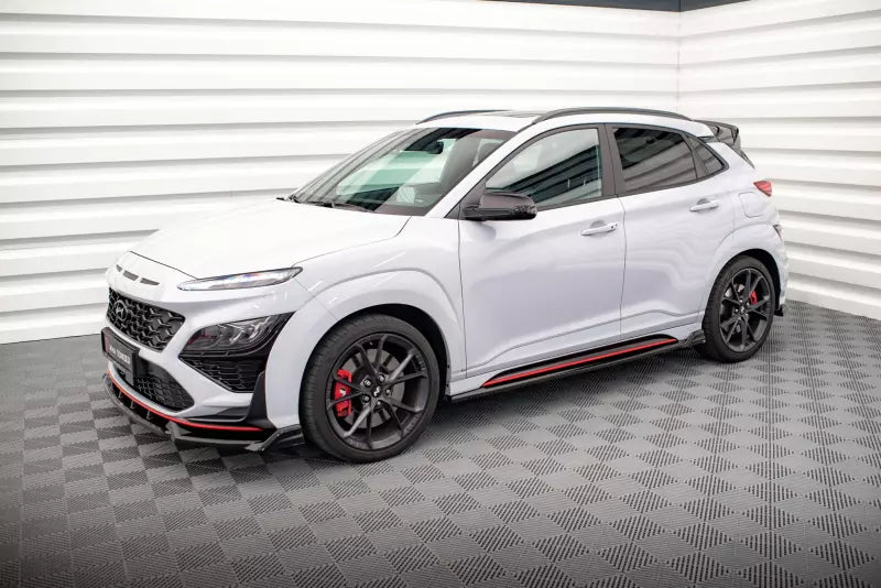 Maxton Design Seitenschweller (Paar) V.2 für Hyundai Kona N Mk1 Hochglanz schwarz – Ansicht 2