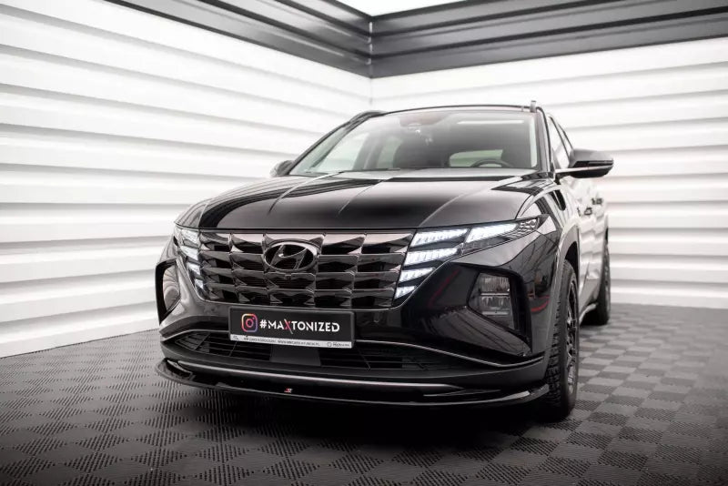 Maxton Design Frontlippe V.1 für Hyundai Tucson Mk4 Hochglanz schwarz – Ansicht 1