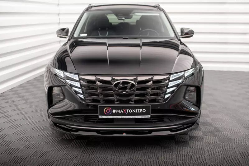 Maxton Design Frontlippe V.1 für Hyundai Tucson Mk4 Hochglanz schwarz – Ansicht 2