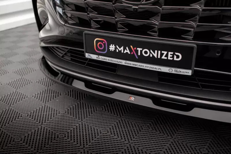 Maxton Design Frontlippe V.1 für Hyundai Tucson Mk4 Hochglanz schwarz – Ansicht 3