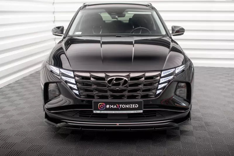 Maxton Design Frontlippe V.2 für Hyundai Tucson Mk4 Hochglanz schwarz – Ansicht 2