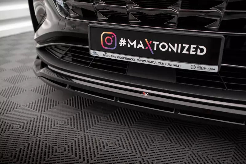 Maxton Design Frontlippe V.2 für Hyundai Tucson Mk4 Hochglanz schwarz – Ansicht 3