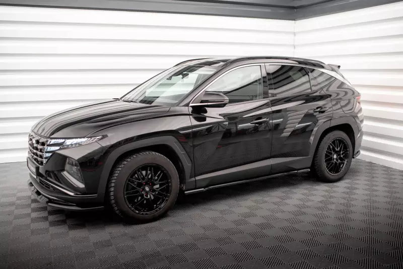 Maxton Design Seitenschweller (Paar) für Hyundai Tucson Mk4 Hochglanz schwarz – Ansicht 3