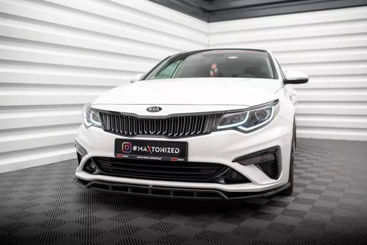 Maxton Design Frontlippe V.1 für Kia Optima Mk4 Facelift Hochglanz schwarz – Ansicht 1