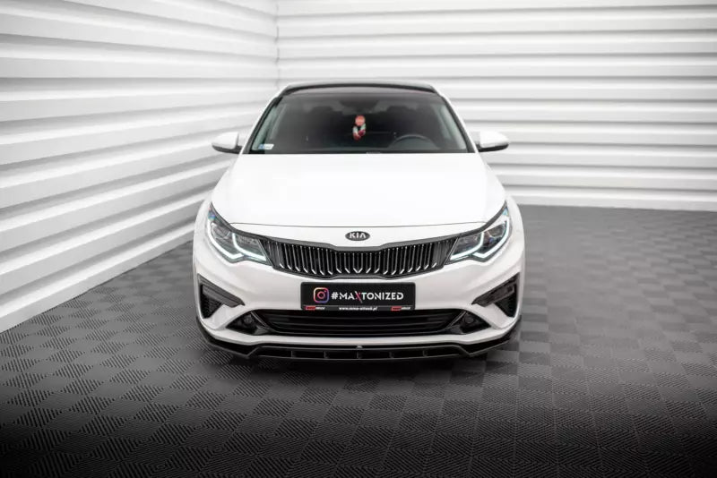 Maxton Design Frontlippe V.1 für Kia Optima Mk4 Facelift Hochglanz schwarz – Ansicht 2