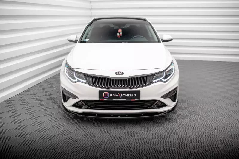 Maxton Design Frontlippe V.2 für Kia Optima Mk4 Facelift Hochglanz schwarz – Ansicht 2