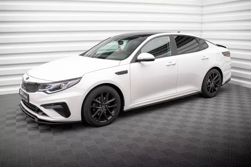 Maxton Design Seitenschweller (Paar) für Kia Optima Mk4 Facelift Hochglanz schwarz – Ansicht 2