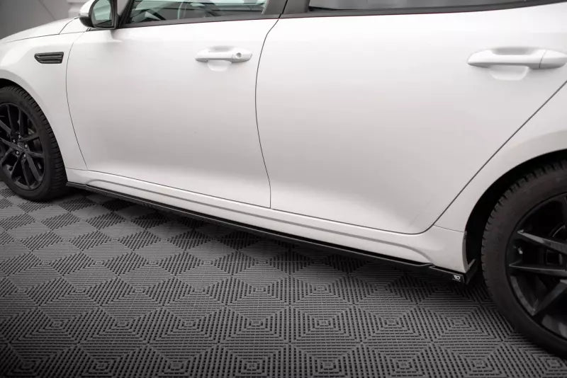 Maxton Design Seitenschweller (Paar) für Kia Optima Mk4 Facelift Hochglanz schwarz – Ansicht 3