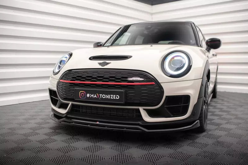 Maxton Design Frontlippe V.2 für Mini Cooper Clubman John Cooper Works F54 Facelift Hochglanz schwarz – Ansicht 1