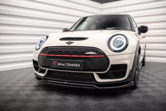 Maxton Design Frontlippe V.2 für Mini Cooper Clubman John Cooper Works F54 Facelift Hochglanz schwarz – Ansicht 1
