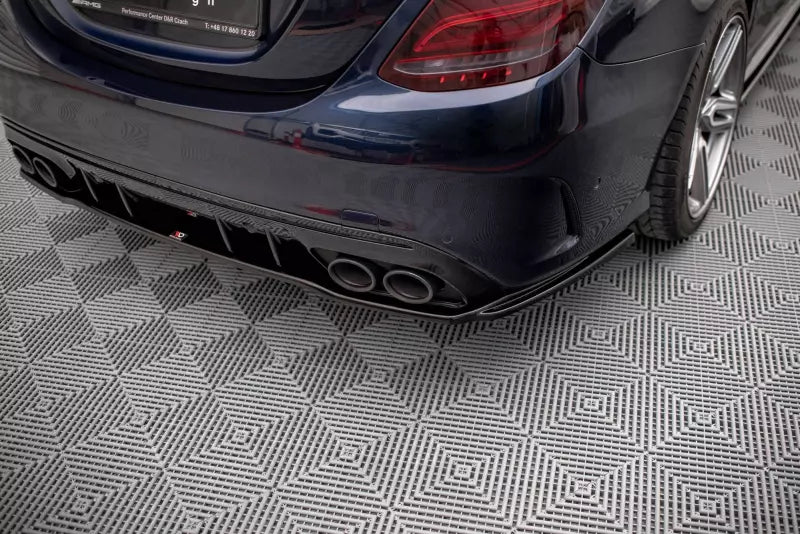 Maxton Design Heckdiffusor DTM Look für Mercedes-AMG C 43 Limousine W205 Facelift Hochglanz schwarz – Ansicht 2
