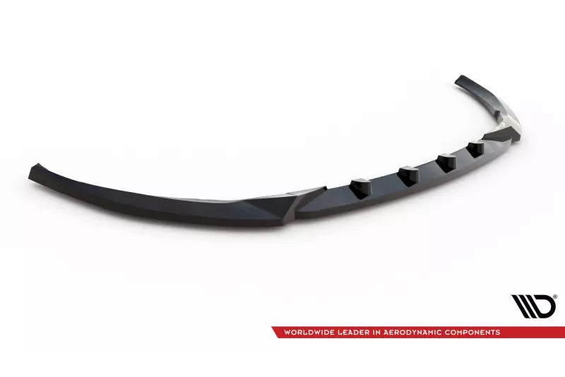 Maxton Design Frontlippe V.2 für Mercedes-Benz C AMG Line Limousine / Coupe / Kombi W205 / C205 /S205 Facelift Hochglanz schwarz – Ansicht 4