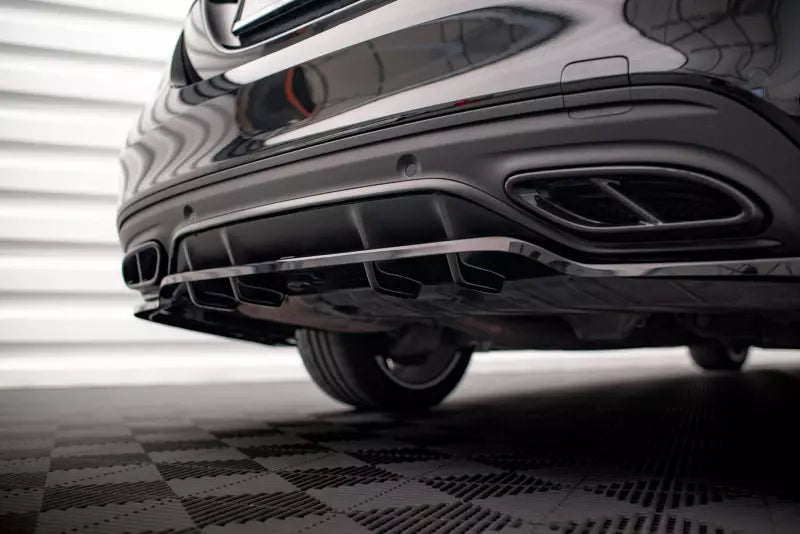 Maxton Design Heckdiffusor DTM Look für Mercedes-Benz C AMG-Line W205 Facelift Hochglanz schwarz – Ansicht 3