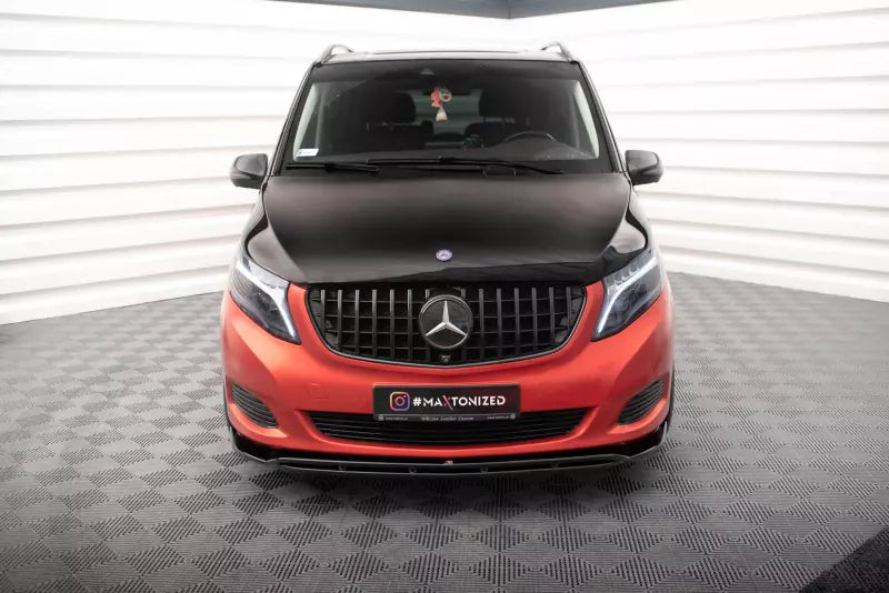 Maxton Design Frontlippe V.4 für Mercedes-Benz V-Klasse W447 Hochglanz schwarz – Ansicht 2