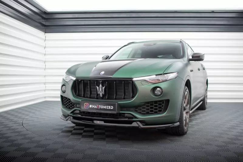 Maxton Design Frontlippe V.1 für Maserati Levante Mk1 Hochglanz schwarz – Ansicht 1