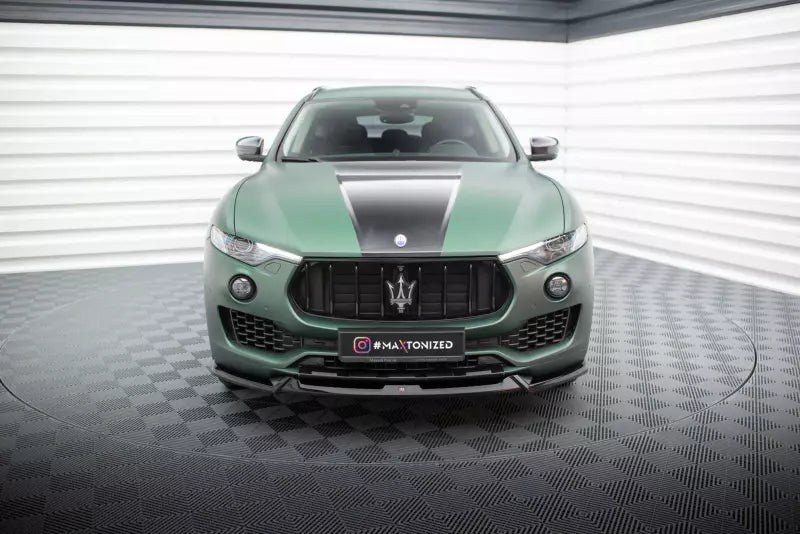 Maxton Design Frontlippe V.1 für Maserati Levante Mk1 Hochglanz schwarz – Ansicht 2