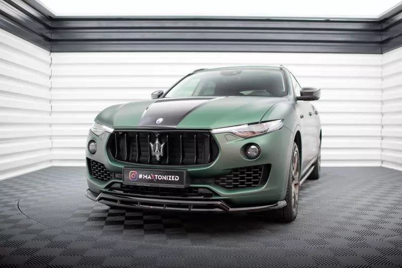 Maxton Design Frontlippe V.2 für Maserati Levante Mk1 Hochglanz schwarz – Ansicht 1