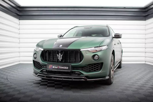 Maxton Design Frontlippe V.2 für Maserati Levante Mk1 Hochglanz schwarz – Ansicht 1