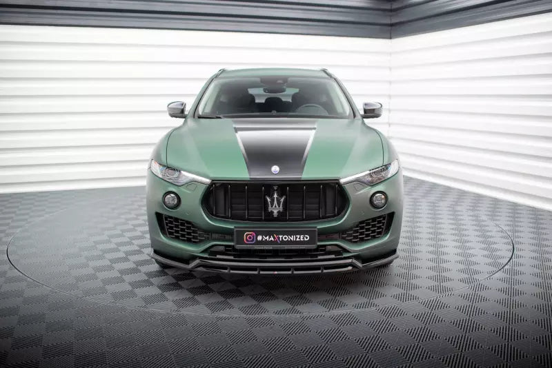 Maxton Design Frontlippe V.2 für Maserati Levante Mk1 Hochglanz schwarz – Ansicht 2