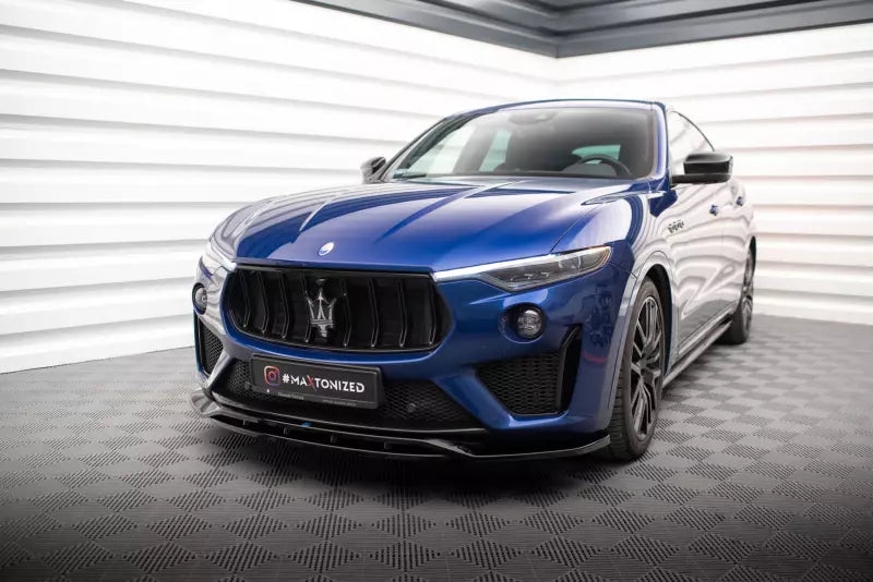 Maxton Design Frontlippe für Maserati Levante GTS Mk1 Hochglanz schwarz – Ansicht 1