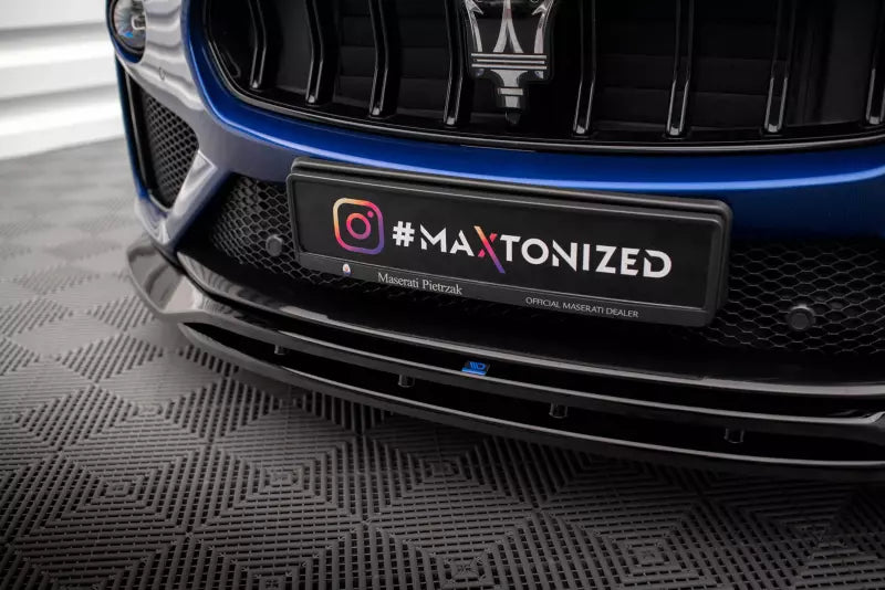 Maxton Design Frontlippe für Maserati Levante GTS Mk1 Hochglanz schwarz – Ansicht 3