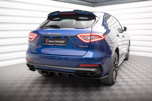 Maxton Design Heckdiffusor DTM Look für Maserati Levante GTS Mk1 Hochglanz schwarz – Ansicht 1
