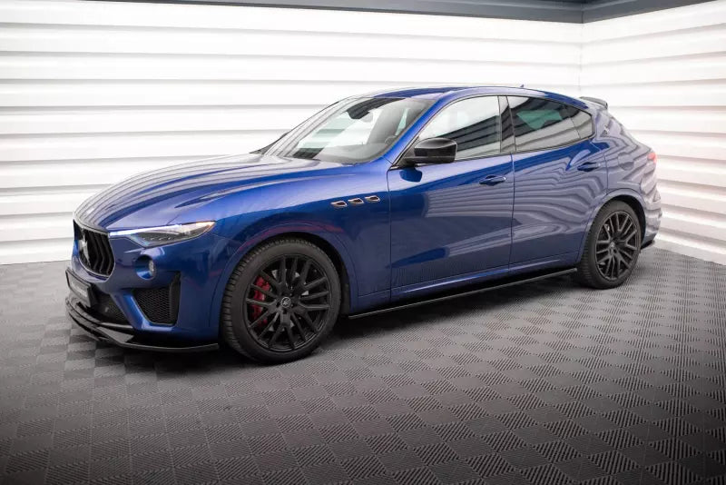 Maxton Design Seitenschweller (Paar) für Maserati Levante GTS Mk1 Hochglanz schwarz – Ansicht 3