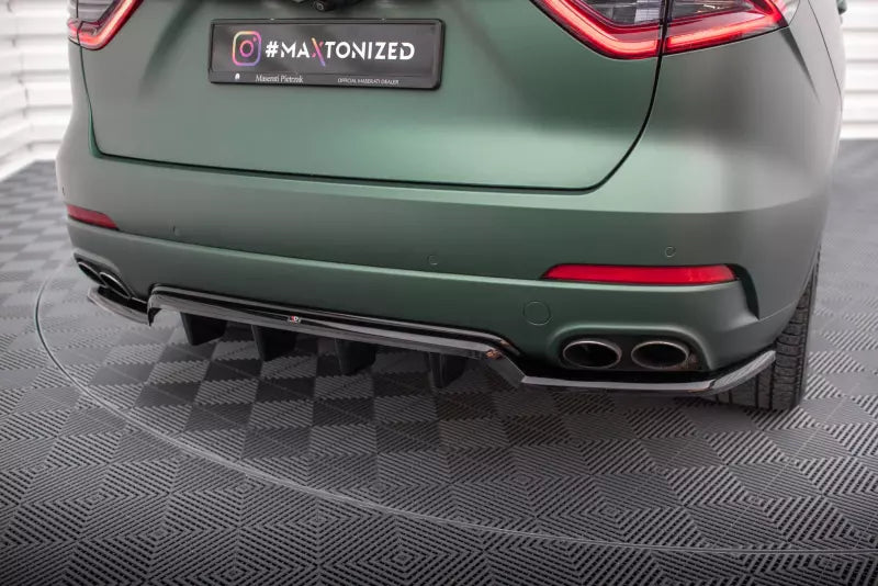 Maxton Design Heckdiffusor DTM Look für Maserati Levante Mk1 Hochglanz schwarz – Ansicht 4