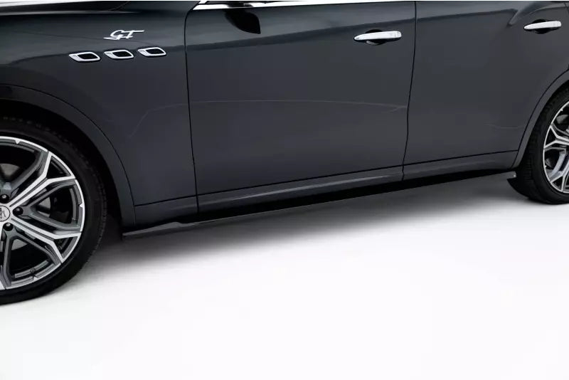 Maxton Design Seitenschweller (Paar) für Maserati Levante Mk1 Hochglanz schwarz – Ansicht 1
