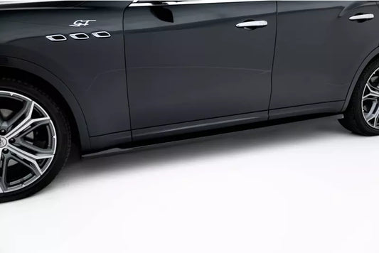 Maxton Design Seitenschweller (Paar) für Maserati Levante Mk1 Hochglanz schwarz – Ansicht 1