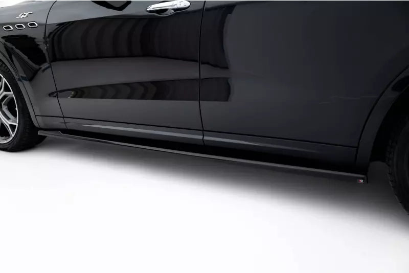 Maxton Design Seitenschweller (Paar) für Maserati Levante Mk1 Hochglanz schwarz – Ansicht 3