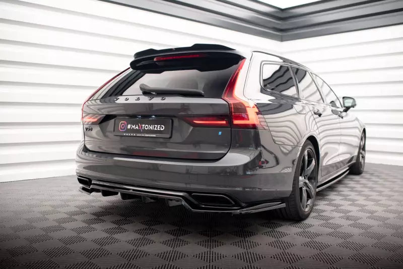 Maxton Design Heckspoiler Lippe für Volvo V90 R-Design Mk2 Hochglanz schwarz – Ansicht 2