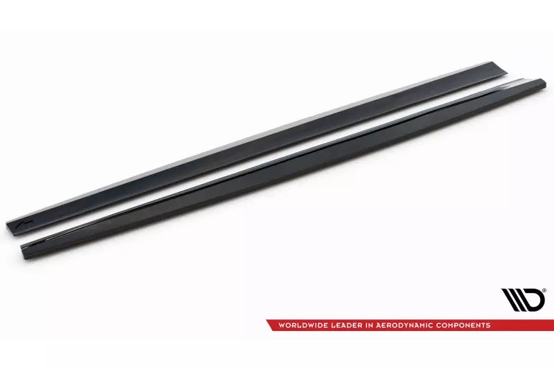 Maxton Design Seitenschweller (Paar) für Volvo V90 R-Design Mk2 Hochglanz schwarz – Ansicht 4