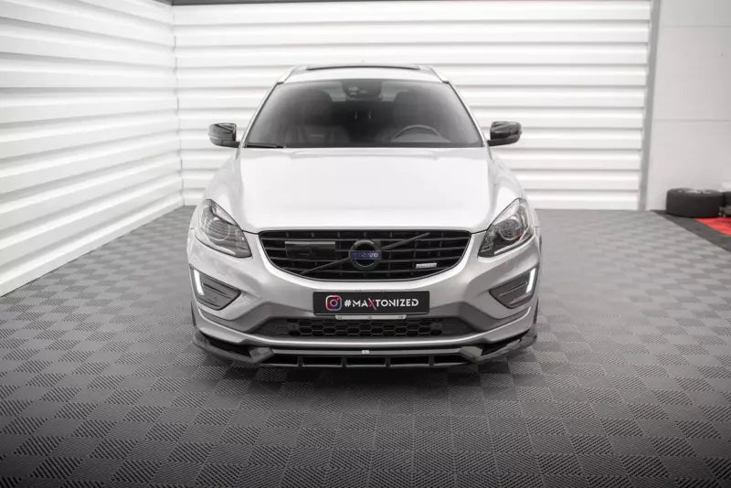 Maxton Design Frontlippe für Volvo XC60 R-Design Mk1 Facelift 2013-2017Hochglanz schwarz – Ansicht 2