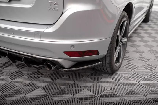Maxton Design Diffusor Flaps für Volvo XC60 R-Design Mk1 Facelift 2013-2017 Hochglanz schwarz – Ansicht 1