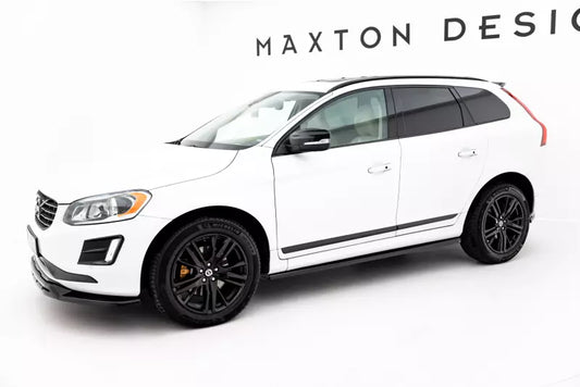 Maxton Design Seitenschweller (Paar) für Volvo XC60 R-Design Mk1 Facelift 2013-2017 Hochglanz schwarz – Ansicht 1