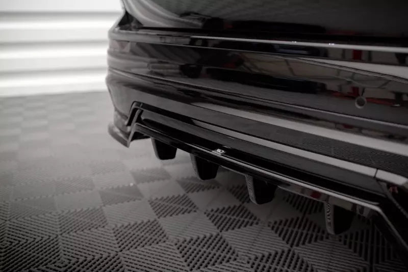 Maxton Design Heckdiffusor DTM Look für Volvo XC60 R-Design Mk2 Facelift 2021- Hochglanz schwarz – Ansicht 3