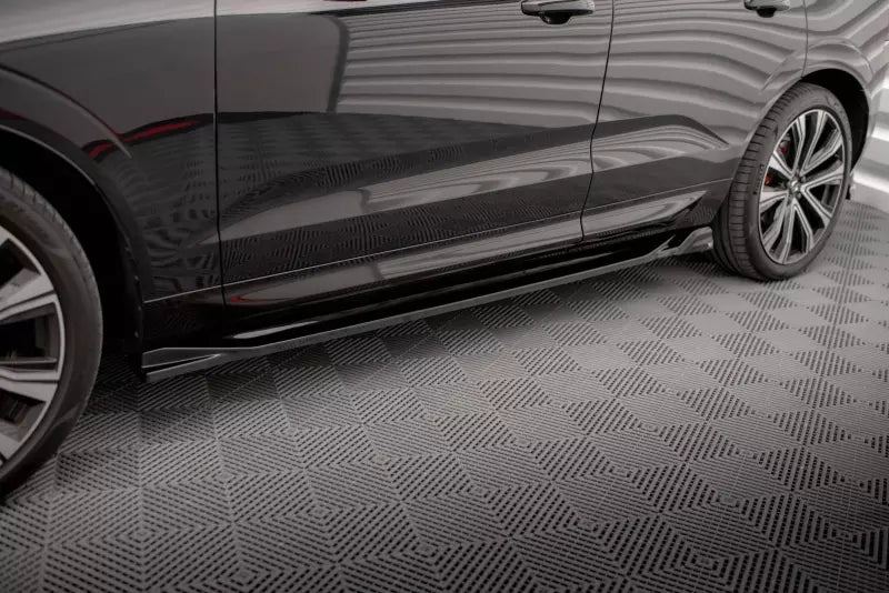 Maxton Design Seitenschweller (Paar) für Volvo XC60 R-Design Mk2 Facelift 2021- Hochglanz schwarz – Ansicht 1